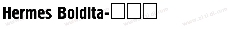 Hermes BoldIta字体转换